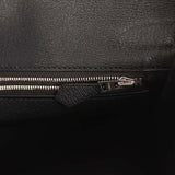 Hermes Birkin 30 Black Matte Porosus Crocodile Palladium Hardware