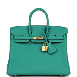 Hermes Birkin 25 Vert Verone Togo Gold Hardware - Thumbnail View 1