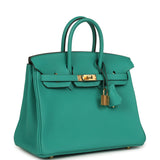 Hermes Birkin 25 Vert Verone Togo Gold Hardware