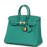 Hermes Birkin 25 Vert Verone Togo Gold Hardware - Thumbnail View 5