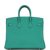 Hermes Birkin 25 Vert Verone Togo Gold Hardware - Thumbnail View 4