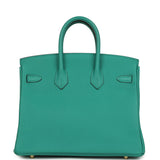 Hermes Birkin 25 Vert Verone Togo Gold Hardware
