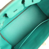 Hermes Birkin 25 Vert Verone Togo Gold Hardware - Thumbnail View 8
