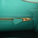 Hermes Birkin 25 Vert Verone Togo Gold Hardware - Thumbnail View 9