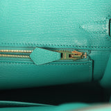 Hermes Birkin 25 Vert Verone Togo Gold Hardware