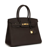 Hermes Birkin 30 Ebene Togo Gold Hardware