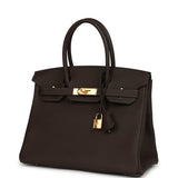 Hermes Birkin 30 Ebene Togo Gold Hardware
