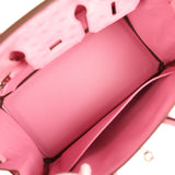 Hermes Birkin 25 Bubblegum Ostrich Palladium Hardware