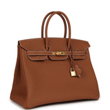Hermes Birkin 35 Gold Togo Gold Hardware - Thumbnail View 2