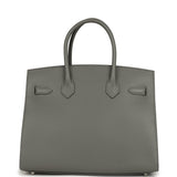 Hermes Birkin Sellier 30 Gris Meyer Madame Palladium Hardware