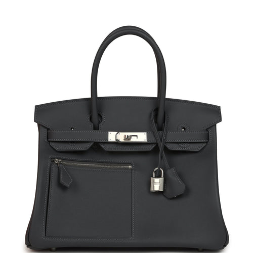 Hermes Colormatic Birkin 30 Ardoise Swift Palladium Hardware