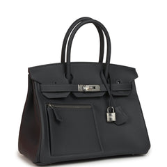 Hermes Colormatic Birkin 30 Ardoise Swift Palladium Hardware
