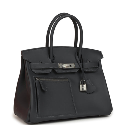 Hermes Colormatic Birkin 30 Ardoise Swift Palladium Hardware