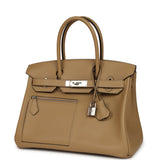 Hermes Colormatic Birkin 30 Poussiere Swift Palladium Hardware - Thumbnail View 4