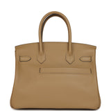 Hermes Colormatic Birkin 30 Poussiere Swift Palladium Hardware - Thumbnail View 3