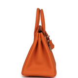 Hermes Birkin 25 Orange Togo Palladium Hardware