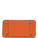 Hermes Birkin 25 Orange Togo Palladium Hardware
