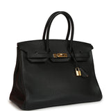 Pre-owned Hermes Birkin 35 Black Togo Gold Hardware - Thumbnail View 2