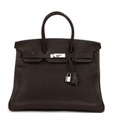 Hermes Birkin 35 Ebene Barenia Faubourg Gold Hardware