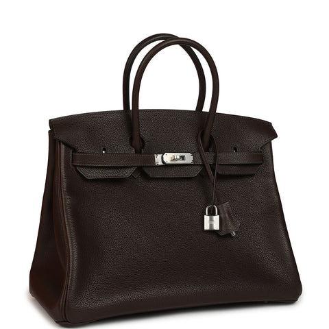 Hermes Birkin 35 Ebene Barenia Faubourg Gold Hardware