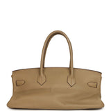 Vintage Hermes Shoulder Birkin 42 JPG Poussiere Clemence Palladium Hardware