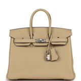 Hermes Birkin 25 Trench Verso Togo Palladium Hardware