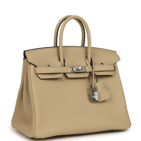 Hermes Birkin 25 Trench Verso Togo Palladium Hardware