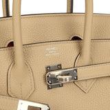 Hermes Birkin 25 Trench Verso Togo Palladium Hardware