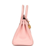 Hermes Special Order (HSS) Birkin 25 Rose Sakura Verso Swift Brushed Gold Hardware - Thumbnail View 3