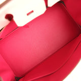 Hermes Special Order (HSS) Birkin 25 Rose Sakura Verso Swift Brushed Gold Hardware - Thumbnail View 8