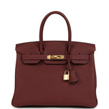 Hermes Birkin 30 Rouge H Togo Gold Hardware - Thumbnail View 1