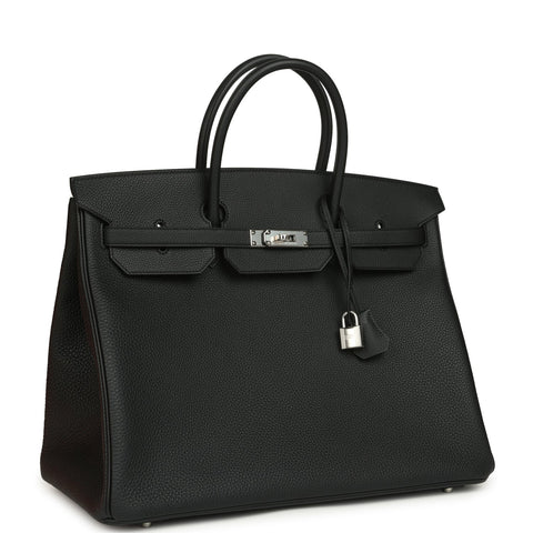 Hermes Birkin 40 Black Togo Palladium Hardware