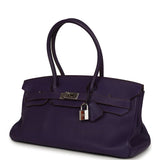Vintage Hermes Shoulder Birkin 42 JPG Iris Togo Palladium Hardware - Thumbnail View 5