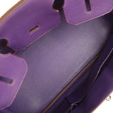 Vintage Hermes Shoulder Birkin 42 JPG Iris Togo Palladium Hardware - Thumbnail View 8
