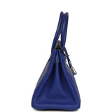 Pre-owned Hermes Birkin 30 Bleu Electric Candy Verso Epsom Palladium Hardware - Thumbnail View 3