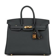 Hermes Birkin 25 Gris Misty Togo Gold Hardware
