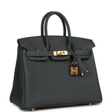 Hermes Birkin 25 Gris Misty Togo Gold Hardware