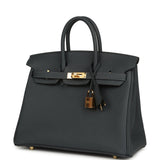 Hermes Birkin 25 Gris Misty Togo Gold Hardware