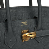 Hermes Birkin 25 Gris Misty Togo Gold Hardware