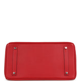 Pre-owned Hermes Birkin 35 Rouge Casaque Epsom Palladium Hardware - Thumbnail View 6