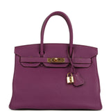 Pre-owned Hermes Birkin 30 Anemone Togo Gold Hardware - Thumbnail View 1