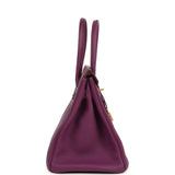 Pre-owned Hermes Birkin 30 Anemone Togo Gold Hardware - Thumbnail View 3