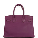 Pre-owned Hermes Birkin 30 Anemone Togo Gold Hardware - Thumbnail View 4