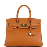 Pre-owned Hermes Birkin 30 Toffee Epsom Gold Hardware - Thumbnail View 1