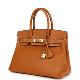 Pre-owned Hermes Birkin 30 Toffee Epsom Gold Hardware - Thumbnail View 5