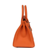 Hermes Birkin 25 Orange Togo Palladium Hardware - Thumbnail View 4