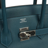 Pre-owned Hermes Birkin 35 Colvert Epsom Palladium Hardware - Thumbnail View 7