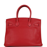 Pre-owned Hermes Birkin 30 Rouge Casaque Clemence Gold Hardware - Thumbnail View 4