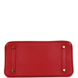 Pre-owned Hermes Birkin 30 Rouge Casaque Clemence Gold Hardware - Thumbnail View 6