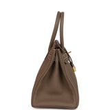 Pre-owned Hermes Birkin 30 Etoupe Togo Gold Hardware - Thumbnail View 3